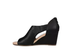 Journee Collection Womens Aretha Wedge Sandal - Black 10 Journee Collection Womens Aretha Wedge Sandal - Black -bergfreunde shop US 01 102152 03