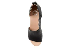 Journee Collection Womens Aretha Wedge Sandal - Black 12 Journee Collection Womens Aretha Wedge Sandal - Black -bergfreunde shop US 01 102152 05