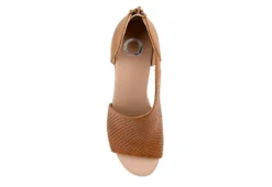 Journee Collection Womens Aretha Wedge Sandal - Cognac -bergfreunde shop US 01 102153 05