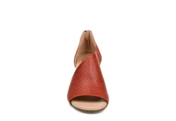 Journee Collection Womens Aretha Wedge Sandal - Rust -bergfreunde shop US 01 102154 02
