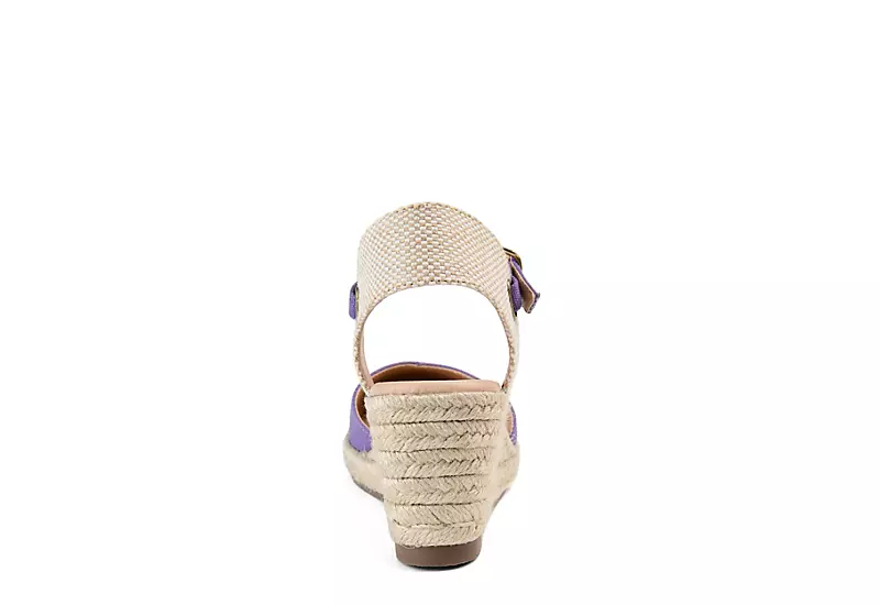 Journee Collection Womens Ashlyn Wedge Sandal - Purple 5 Journee Collection Womens Ashlyn Wedge Sandal - Purple - Image 5
