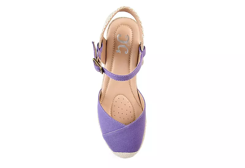 Journee Collection Womens Ashlyn Wedge Sandal - Purple 6 Journee Collection Womens Ashlyn Wedge Sandal - Purple - Image 6
