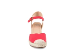 Journee Collection Womens Ashlyn Wedge Sandal - Red -bergfreunde shop US 01 102164 02