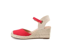 Journee Collection Womens Ashlyn Wedge Sandal - Red -bergfreunde shop US 01 102164 03