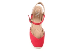 Journee Collection Womens Ashlyn Wedge Sandal - Red -bergfreunde shop US 01 102164 05