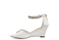 Journee Collection Womens Connor Wedge Sandal - White 10 Journee Collection Womens Connor Wedge Sandal - White -bergfreunde shop US 01 102219 03
