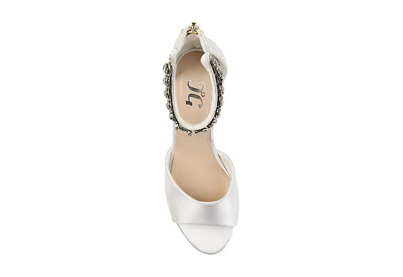 Journee Collection Womens Connor Wedge Sandal - White 6 Journee Collection Womens Connor Wedge Sandal - White - Image 6