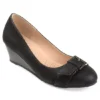 Journee Collection Womens Graysn Wedge Pump - Black