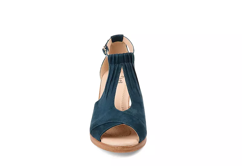 Journee Collection Womens Kedzie Wedge Sandal - Blue 3 Journee Collection Womens Kedzie Wedge Sandal - Blue - Image 3