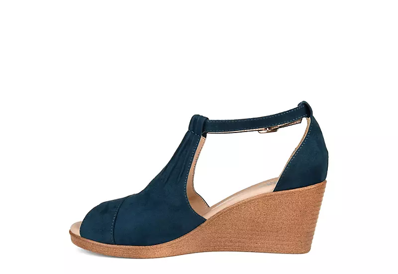 Journee Collection Womens Kedzie Wedge Sandal - Blue 4 Journee Collection Womens Kedzie Wedge Sandal - Blue - Image 4