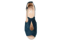 Journee Collection Womens Kedzie Wedge Sandal - Blue 12 Journee Collection Womens Kedzie Wedge Sandal - Blue -bergfreunde shop US 01 102266 05