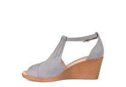 Journee Collection Womens Kedzie Wedge Sandal - Grey 10 Journee Collection Womens Kedzie Wedge Sandal - Grey -bergfreunde shop US 01 102267 03