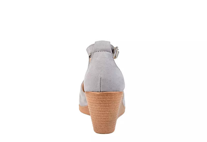 Journee Collection Womens Kedzie Wedge Sandal - Grey 5 Journee Collection Womens Kedzie Wedge Sandal - Grey - Image 5