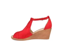 Journee Collection Womens Kedzie Wedge Sandal - Red 10 Journee Collection Womens Kedzie Wedge Sandal - Red -bergfreunde shop US 01 102268 03
