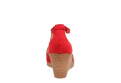 Journee Collection Womens Kedzie Wedge Sandal - Red 11 Journee Collection Womens Kedzie Wedge Sandal - Red -bergfreunde shop US 01 102268 04