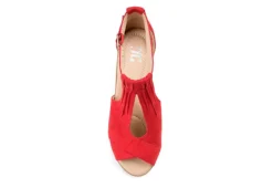 Journee Collection Womens Kedzie Wedge Sandal - Red 12 Journee Collection Womens Kedzie Wedge Sandal - Red -bergfreunde shop US 01 102268 05