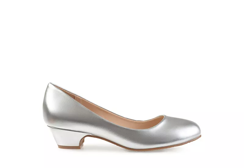 Journee Collection Womens Saar Pump - Silver 2 Journee Collection Womens Saar Pump - Silver - Image 2