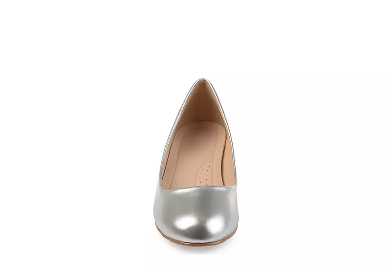 Journee Collection Womens Saar Pump - Silver 3 Journee Collection Womens Saar Pump - Silver - Image 3
