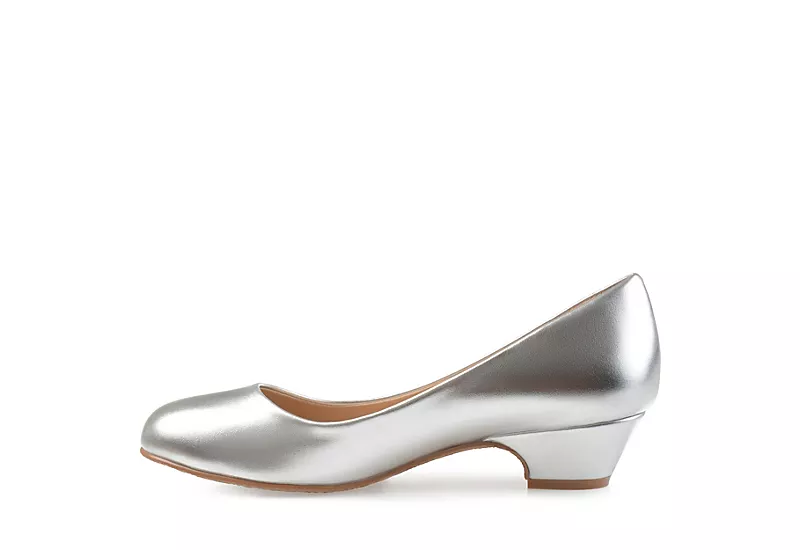 Journee Collection Womens Saar Pump - Silver 4 Journee Collection Womens Saar Pump - Silver - Image 4
