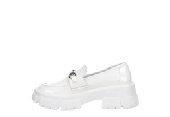 Steve Madden Womens Trifecta Loafer - White -bergfreunde shop US 01 105877 03