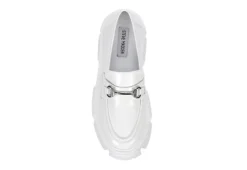 Steve Madden Womens Trifecta Loafer - White -bergfreunde shop US 01 105877 05
