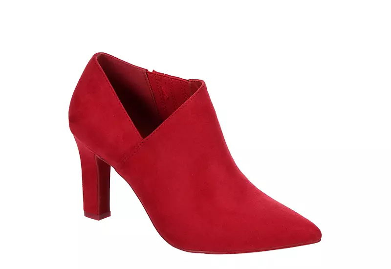 Michael By Michael Shannon Womens Nora Bootie - Red 1 Michael By Michael Shannon Womens Nora Bootie - Red