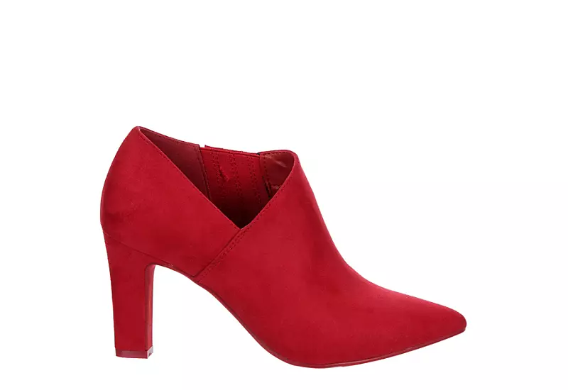 Michael By Michael Shannon Womens Nora Bootie - Red 2 Michael By Michael Shannon Womens Nora Bootie - Red - Image 2