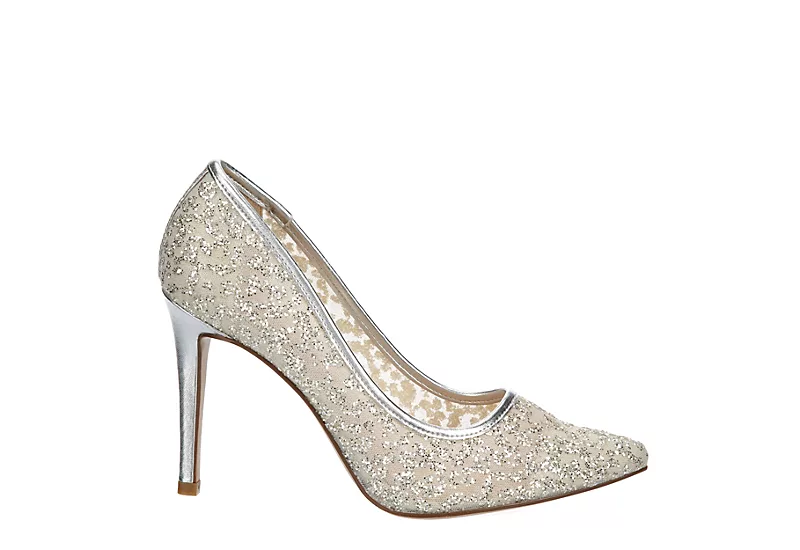 Michael By Michael Shannon Womens Rochelle Pump - Silver 2 Michael By Michael Shannon Womens Rochelle Pump - Silver - Image 2