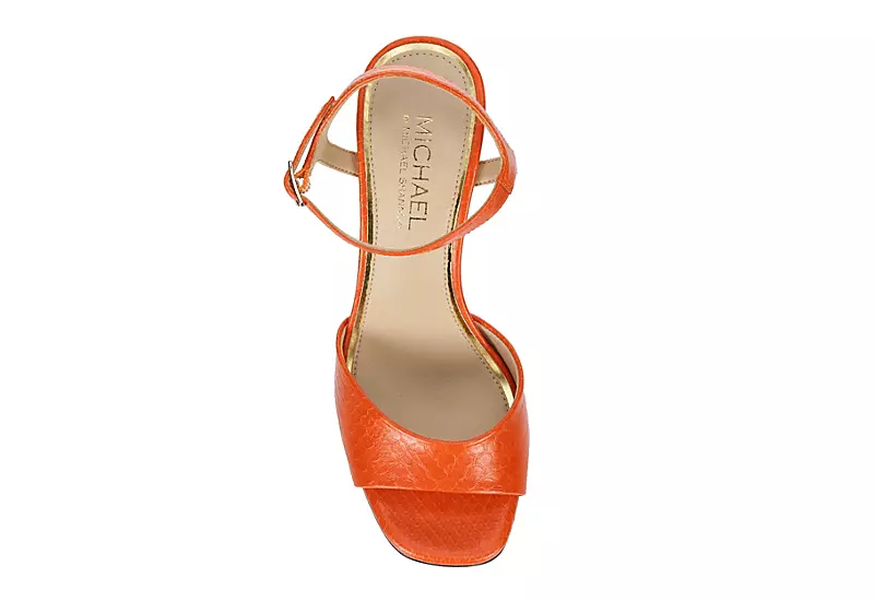 Michael By Michael Shannon Womens Seren Sandal - Orange 6 Michael By Michael Shannon Womens Seren Sandal - Orange - Image 6