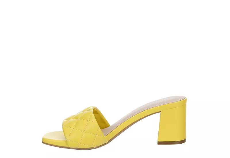 Michael By Michael Shannon Womens Riya Slide Sandal - Yellow 4 Michael By Michael Shannon Womens Riya Slide Sandal - Yellow - Image 4
