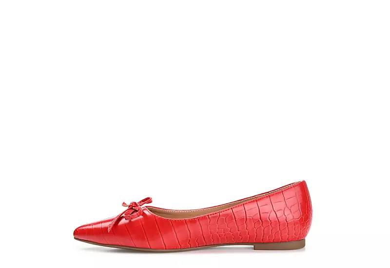Journee Collection Womens Devalyn Flat - Red 4 Journee Collection Womens Devalyn Flat - Red - Image 4