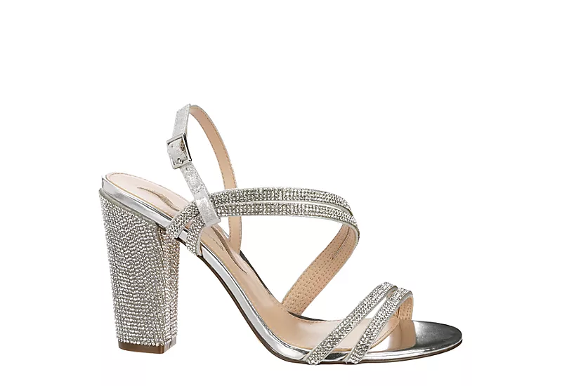 N By Nina Womens Sabetha Sandal - Silver 2 N By Nina Womens Sabetha Sandal - Silver - Image 2