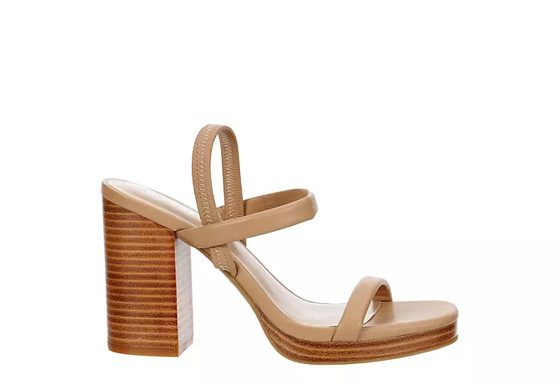 Madden Girl Womens Didi Platform Sandal - Tan 2 Madden Girl Womens Didi Platform Sandal - Tan - Image 2