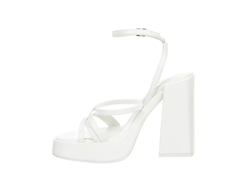 Madden Girl Womens Aces Platform Sandal - White 4 Madden Girl Womens Aces Platform Sandal - White - Image 4