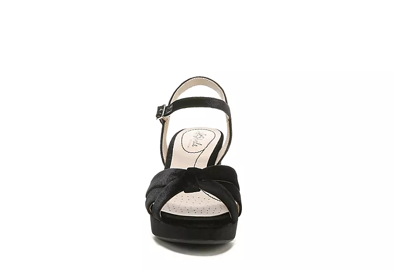 Lifestride Womens Lucky Platform Sandal - Black 3 Lifestride Womens Lucky Platform Sandal - Black - Image 3