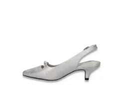 Easy Street Womens Emerin Slingback Pump - Silver -bergfreunde shop US 01 108061 03