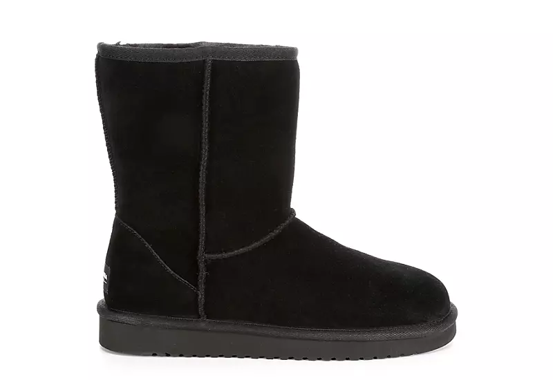 Koolaburra By Ugg Womens Koola Short Fur Boot - Black 2 Koolaburra By Ugg Womens Koola Short Fur Boot - Black - Image 2
