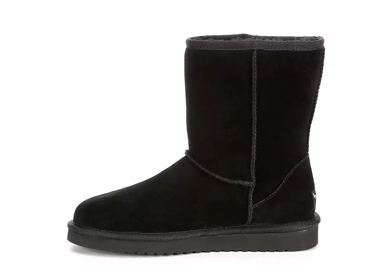 Koolaburra By Ugg Womens Koola Short Fur Boot - Black 4 Koolaburra By Ugg Womens Koola Short Fur Boot - Black - Image 4
