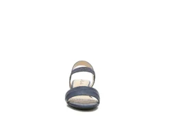 Lifestride Womens Yuma Wedge Sandal - Navy -bergfreunde shop US 01 201297 02