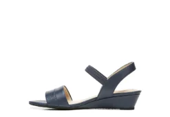 Lifestride Womens Yuma Wedge Sandal - Navy -bergfreunde shop US 01 201297 03
