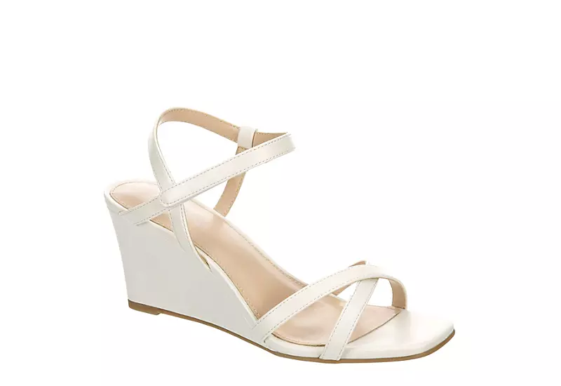 Michael By Michael Shannon Womens Lulu Wedge Sandal - White 1 Michael By Michael Shannon Womens Lulu Wedge Sandal - White