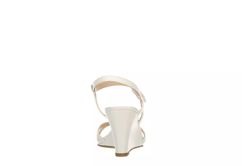 Michael By Michael Shannon Womens Lulu Wedge Sandal - White 5 Michael By Michael Shannon Womens Lulu Wedge Sandal - White - Image 5