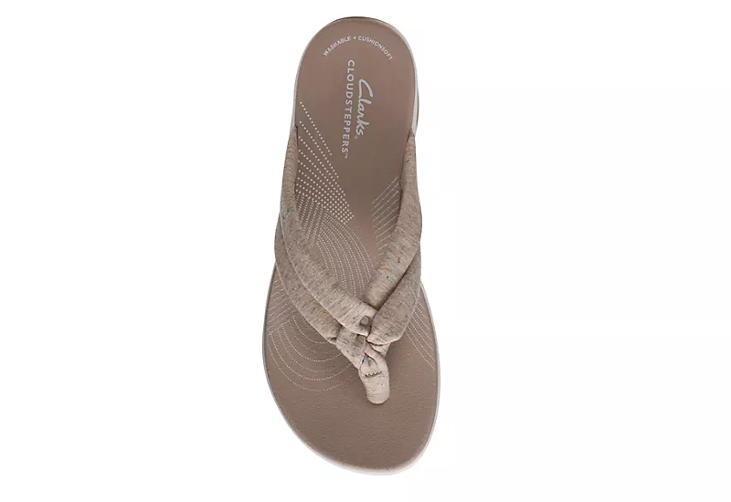 Clarks Womens Arla Kaylie Flip Flop Sandal - Sand 6 Clarks Womens Arla Kaylie Flip Flop Sandal - Sand - Image 6