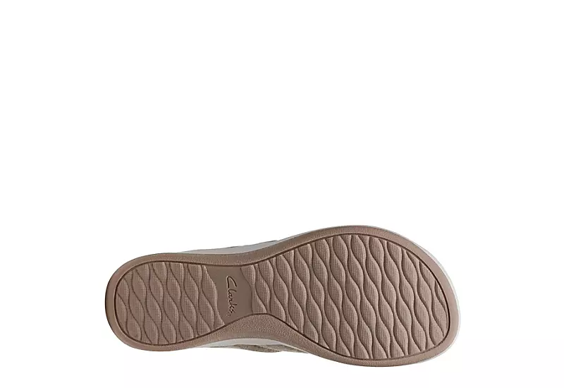 Clarks Womens Arla Kaylie Flip Flop Sandal - Sand 7 Clarks Womens Arla Kaylie Flip Flop Sandal - Sand - Image 7