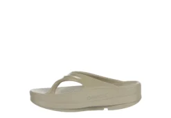 Oofos Womens Oomega Flip Flop Sandal - Khaki -bergfreunde shop US 01 203392 03