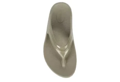Oofos Womens Oomega Flip Flop Sandal - Khaki -bergfreunde shop US 01 203392 05