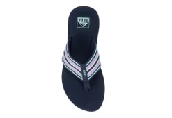 Reef Womens Spring Woven Flip Flop Sandal - Navy -bergfreunde shop US 01 203441 05