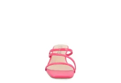 Journee Collection Womens Takarah Wedge Slip On Sandal - Pink -bergfreunde shop US 01 203887 02