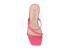 Journee Collection Womens Takarah Wedge Slip On Sandal - Pink -bergfreunde shop US 01 203887 05