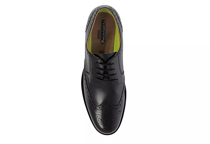 Florsheim Mens Midtown Wingtip Oxford - Black 6 Florsheim Mens Midtown Wingtip Oxford - Black - Image 6